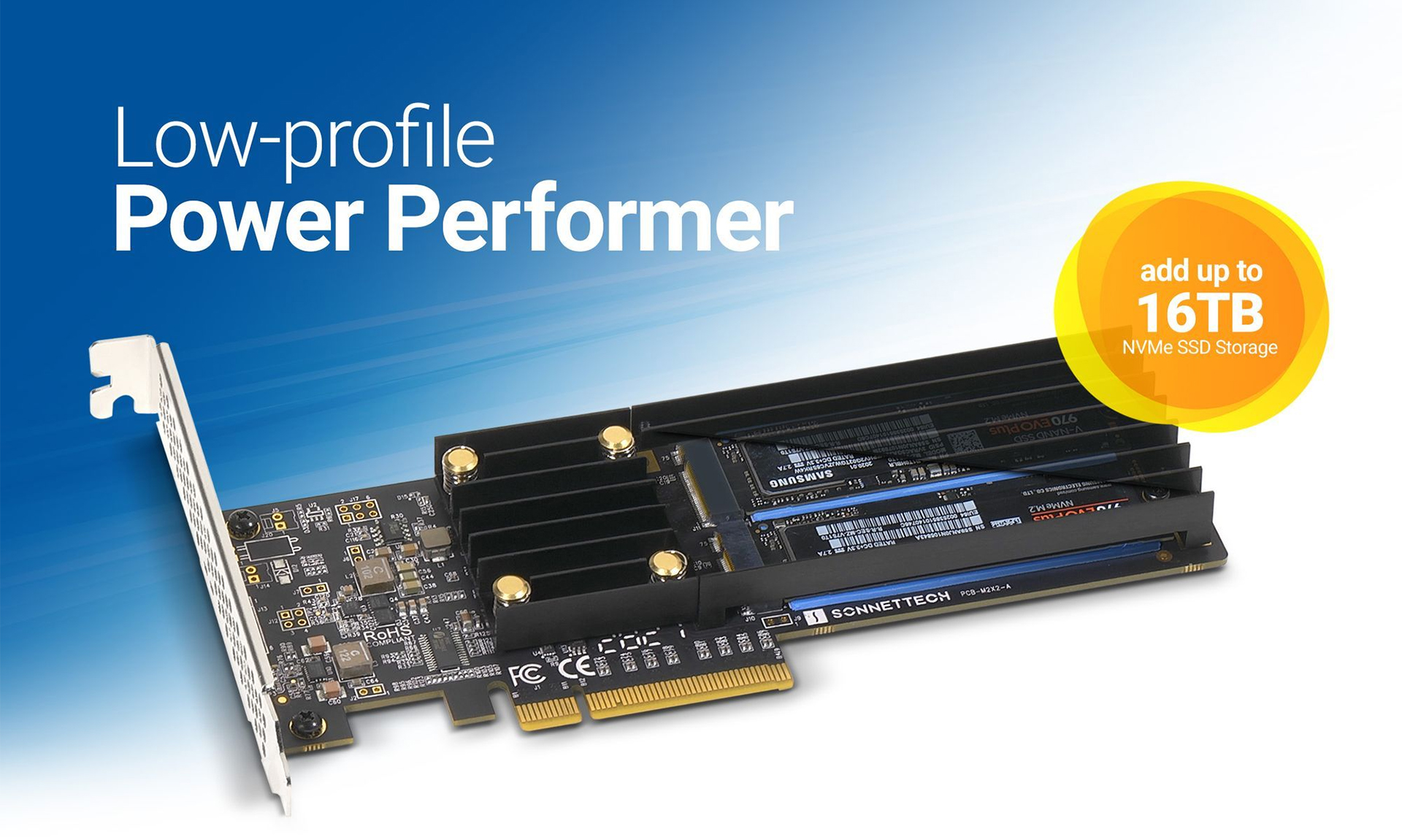 M.2 2x4 Low-profile PCIe Card